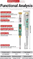 70–250V AC Non-Contact Voltage Tester