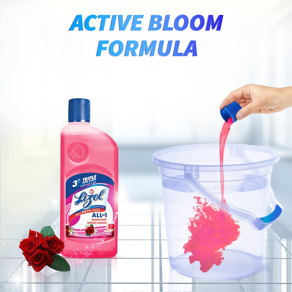 Lizol Disinfectant Surface & Floor Cleaner Liquid,l - 500ml |