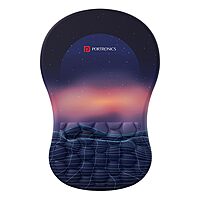 Portronics Comfipad Mouse Pad – Blue, Ergonomic with Wrist Support