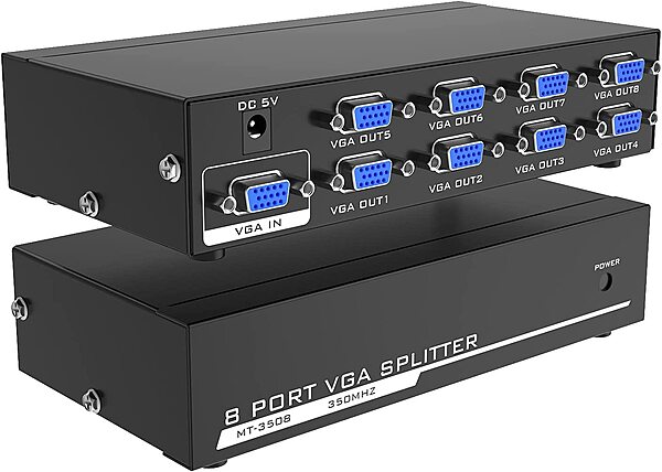 VGA Splitter 8 Port | 150MHz | PC to 8 Monitor