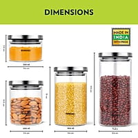 BOROSIL RECTANGULAR DISH WITH GREEN LID- 1L