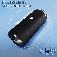 Lapcare Go Beat VI (LBS‑312): 10 W RMS portable Bluetooth speaker with dual 45 mm drivers, up to 10 hr playback, TWS stereo, AUX/USB/FM support & built‑in mic. 1‑yr warranty.
