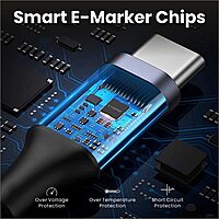 Portronics USB Type-C Braided Cable for Mobile & Laptop – Black. Durable, fast charging, and data transfer. Compatible with various devices. Ideal for everyday use. Length: 1 meter.