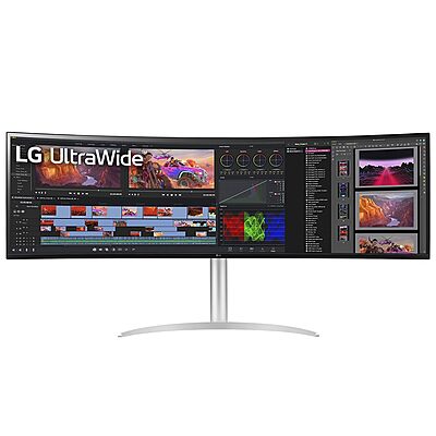 LG , 49" UltraWide Dual QHD Nano IPS Curved Monitor, 32:9, 144Hz,49WQ95C-W