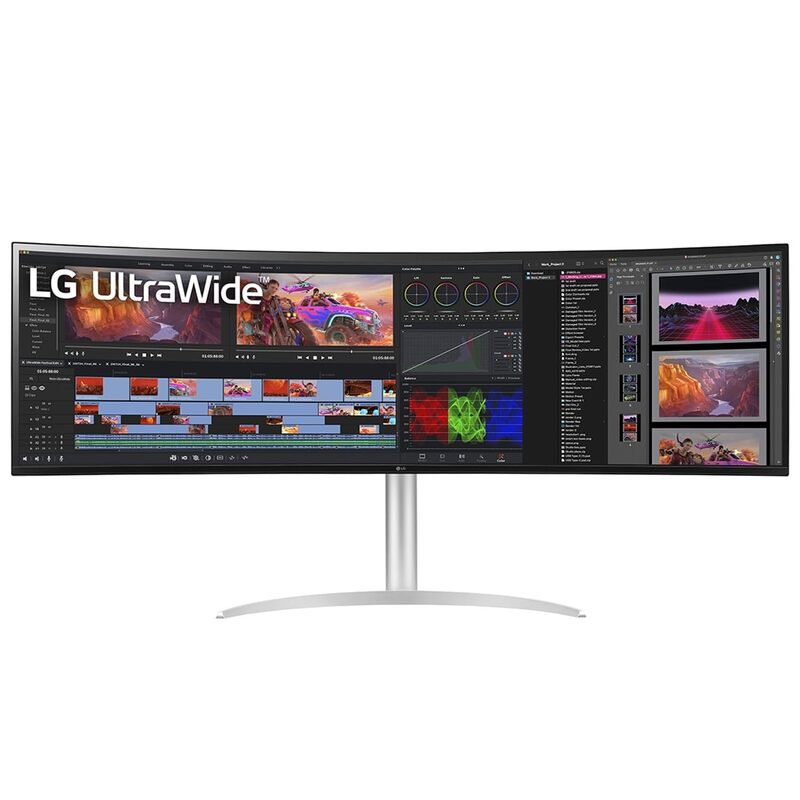 LG , 49" UltraWide Dual QHD Nano IPS Curved Monitor, 32:9, 144Hz,49WQ95C-W