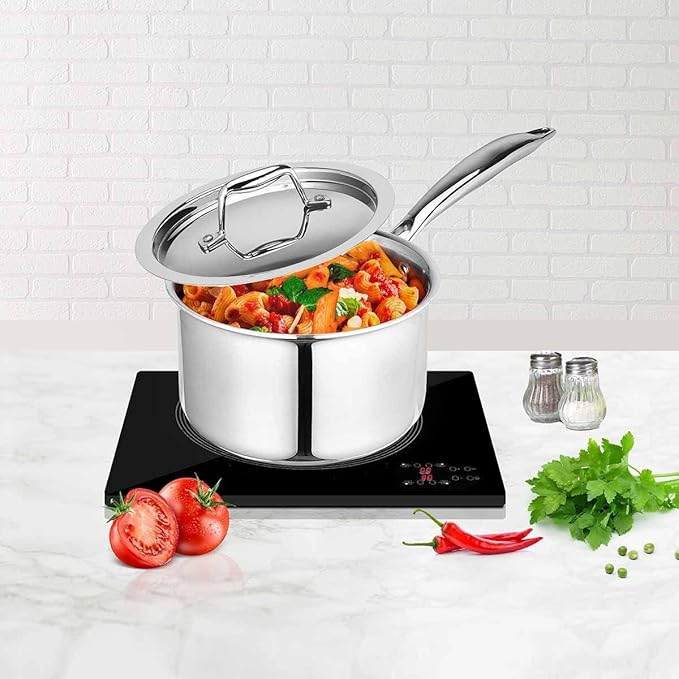 Signora Ware Artista Tri- play Sauce Pan Witht Lid 3000 ML (20CM)