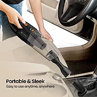 Portronics MOPCOP Vacuum Cleaner – Portable | LED Torch | Rechargeable | Black | 1 Year Warranty