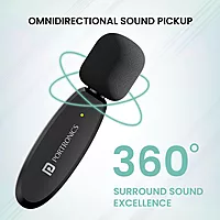 Portronics Dash 7 POR 2508 Lightning Wireless Mic – Plug & Play Black