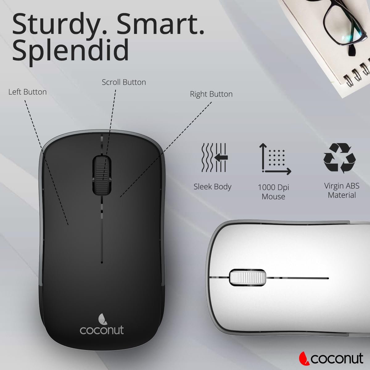 Coconut Mini Desire WK29+WM29 Combo (White, Grey Trim, Compact Design, Functional & Elegant, Perfect for Modern Decor, 1 Year Warranty)