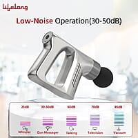 Lifelong Massage Gun - Full Body Massager - Percussion Gun Machine with Threaded Belt for Deep Tissue Muscle Massage