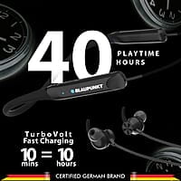 Blaupunkt Newly Launched Be120 Touch Wireless in Ear Neckband with Multi-Touch Control I Auto Magnetic Off I Gaming Ready I 40H Playtime I Turbovolt Charging I Built-in Handsfree Calling