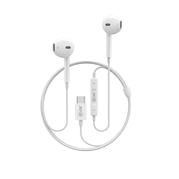 EVM HF-06 Type C Wired Earphone - White