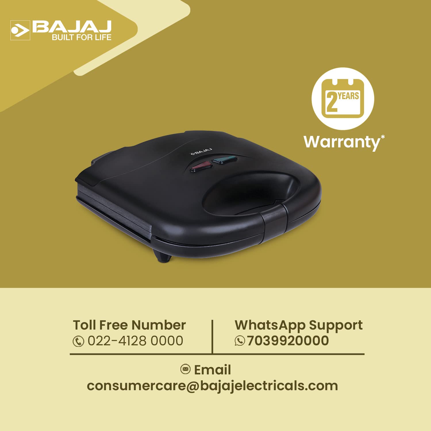 Bajaj IVORA NEO SPOT LIGHT 2W WDL INBUILT (In-built Driver)