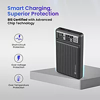 Portronics Mini 10K – Compact 10000mAh Power Bank, 22.5W Fast Charging, LED Display, Dual USB Output, Lightweight Design, Ideal for Travel, Compatible with Smartphones and Tablets.