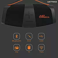 Just Corseca Sstrike 40W Bluetooth Speaker – BT 5.3 | LED Light Sync | TWS | Black