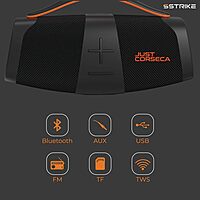 Just Corseca Sstrike 40W Bluetooth Speaker – BT 5.3 | LED Light Sync | TWS | Black