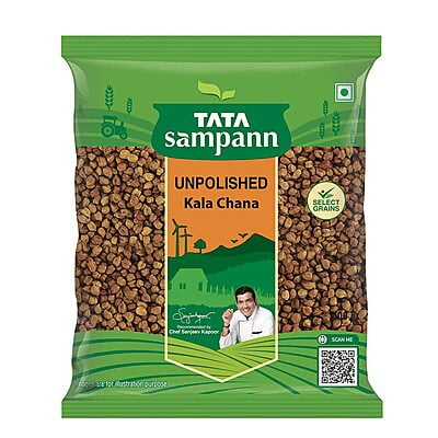 Tata Sampann Unpolished Kala Chana, 500 g- Pouch