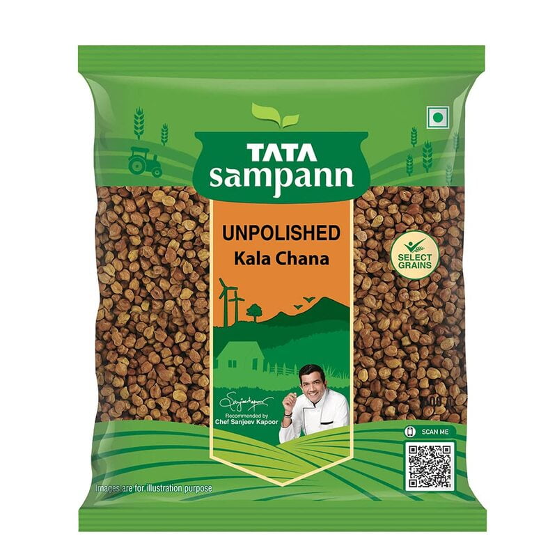 Tata Sampann Unpolished Kala Chana, 500 g- Pouch Tata Sampann Unpolished Kala Chana, 500 g- Pouch