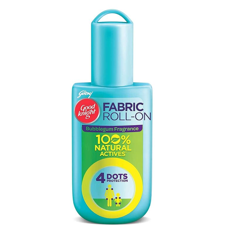 Good knight 100% Natural Mosquito Repellent Fabric Roll-On / 8-Hour Protect | Bubblegum - 8 ml