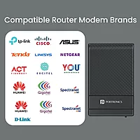 Portronics 3159 Power Plus 2 Router UPS – 12V DC | Up to 4 Hours Backup | Black