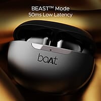 boAt Airdopes 141 ANC TWS in-Ear Earbuds w/ 32 dB ANC, 42 Hrs Playback, 50ms Low Latency Beast Mode, 4 Mics with ENx, ASAP Charge, IWP Twch with BT v5.3 & IPX5 Ear Buds TWS