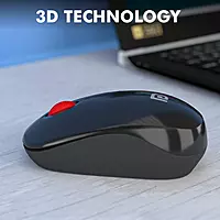 Portronics Toad 12: 2.4G Wireless Mouse with USB Receiver, ergonomic design, smooth tracking, long battery life, plug and play, compatible with Windows and Mac, perfect for home and office use.