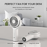Portronics Toofan Mini Portable Rechargeable Fan with 3 Speed Modes, Upto 7800 RPM Max Speed, 2000 mAh Battery, Type C Charging Port, Magnetic Base for Stability Portronics Toofan Mini Portable Rechargeable Fan with 3 Speed Modes, Upto 7800 RPM Max Speed, 2000 mAh Battery, Type C Charging Port, Magnetic Base for Stability