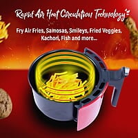 Wonderchef Crimson Edge Air Fryer for Home and Kitchen 1.8 Litres Non-stick Basket 1000 Wattage