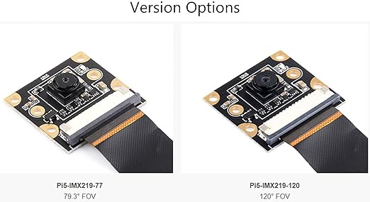 IMX219 Camera Module For Raspberry Pi 5, 8MP, MIPI-CSI Interface, Options For  120° FOV
