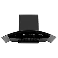 Faber 90cm 1400 m³/hr Autoclean Kitchen Chimney Broad Body Curved Glass Filterless Touch & Gesture Control