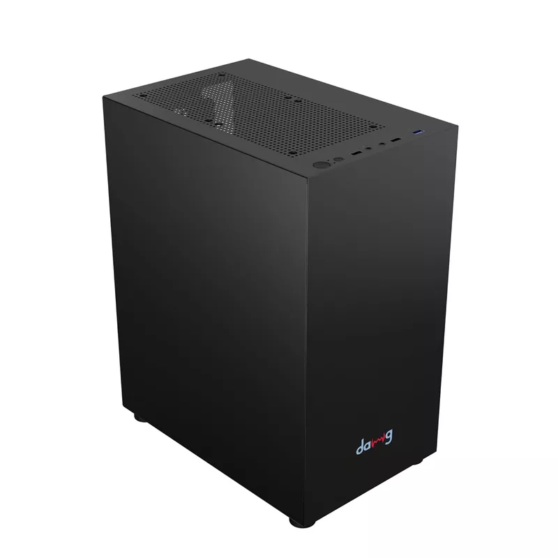 Dawg V110 White M-ATX Mini Tower Case – Compact PC Cabinet Tower Case