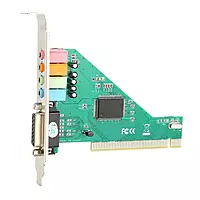 Live Tech PCI Sound Card 4.1 Channel enhances desktop audio with immersive sound quality. Perfect for gaming and music, it supports multiple speakers for a rich audio experience.