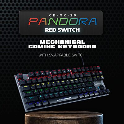 Cosmic Byte Pandora TKL Mechanical Keyboard CB-GK-26-Red
