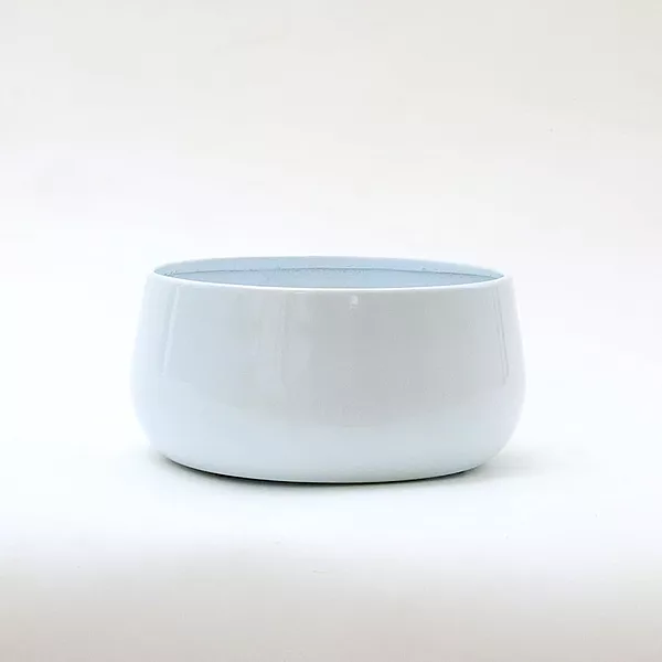 Pearl White Decorative Metal Planter