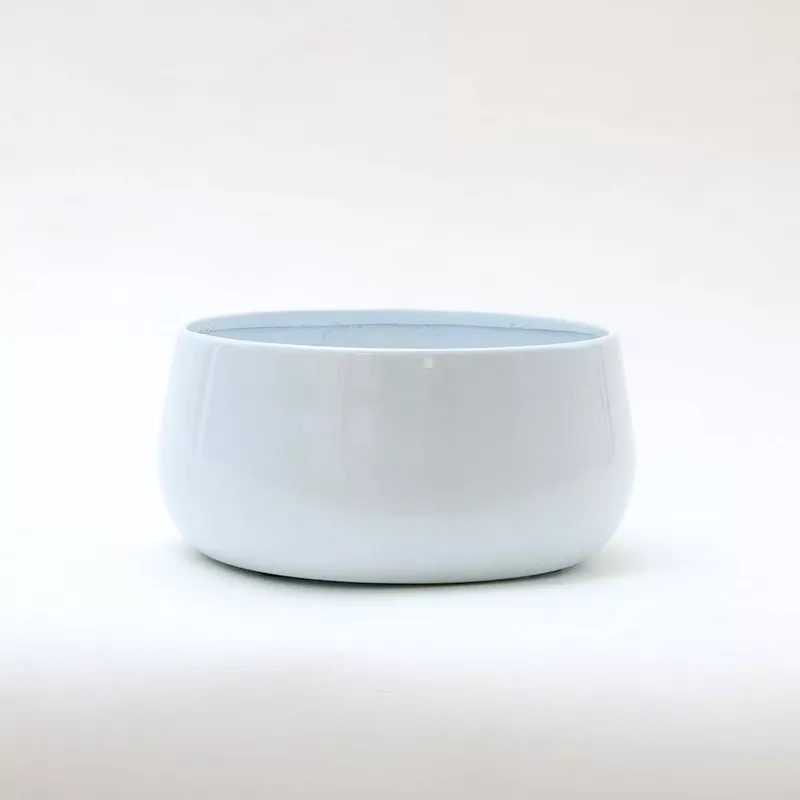 Pearl White Decorative Metal Planter
