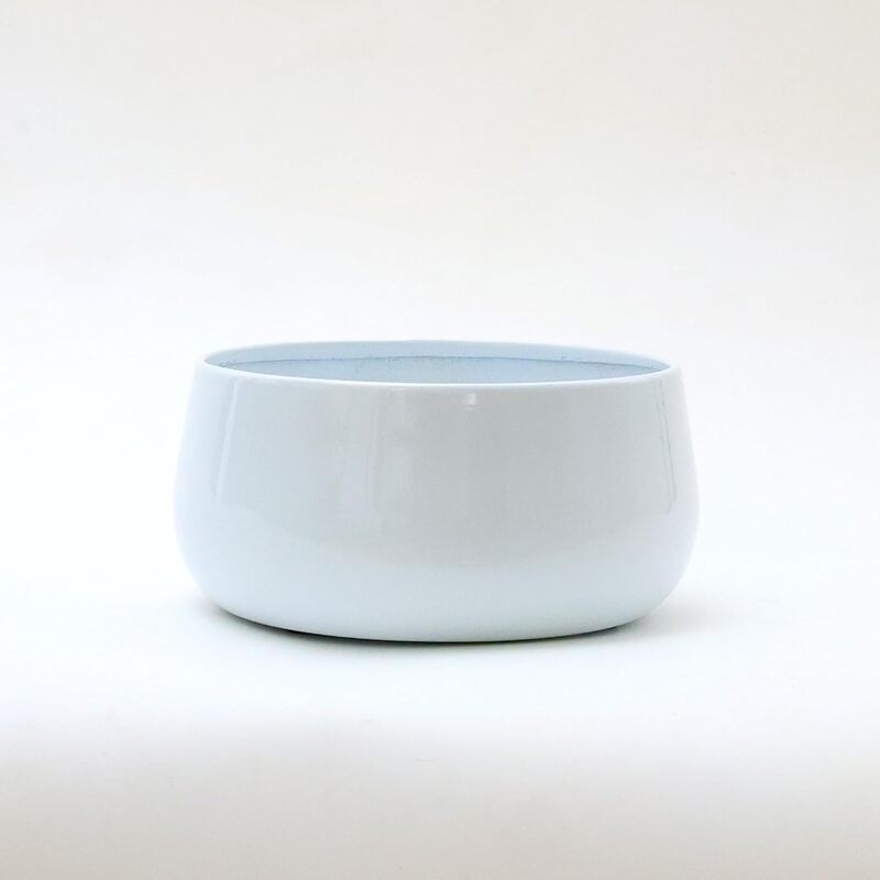 Pearl White Decorative Metal Planter