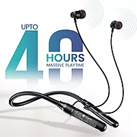 Portronics Harmonics Y3 Bluetooth In-Ear Headset – V5.4, Type-C | 40Hrs Play Time | Black