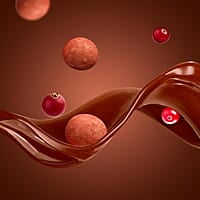 SMOOR Premium Chocolate Coated Cranberry Dragees 55% Cocoa Creamy Dark Couverture Chocolate Covered Cranberries 100g