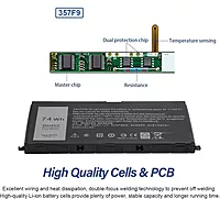 Dell 357F9 Battery – 4400mAh 6-Cell Replacement, designed for reliable performance and longevity. Perfect for Dell laptops, ensuring your device runs smoothly and efficiently. Easy to install!