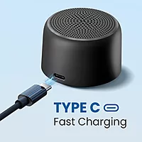 Portronics 312 PICO Mini BT Speaker – 5W | Bluetooth v5.3 | Type-C | Black | 1 Year Warranty