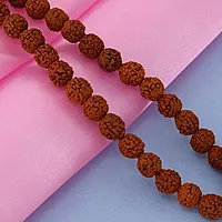 Rudraksha Mala with Silver Om Pendant