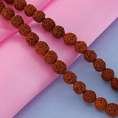 Rudraksha Mala with Silver Vel Pendant
