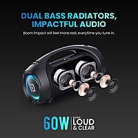 Portronics Dash 12 POR 1583 Bluetooth Speaker – 60W  Wireless Mic  TWS  RGB  Black