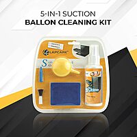 Lapcare Clean screens safely with Lapcare’s 5-in-1 kit. Includes suction balloon, brush, microfiber cloth, and anti-static solution for laptops, TVs, and mobiles.