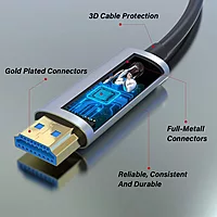 HAMMOK VERVE 15M HDMI 2.0 Fiber Optic CablHAMMOK VERVE 15M HDMI 2.0 Fiber Optic Cable – 4K High-Speed Video & Audio Transmissione – 4K