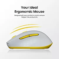 Portronics Toad 32 Wireless Mouse – 6 Buttons | 2.4GHz Connectivity | 10m Working Range | Adjustable Optical DPI | Ergonomic Design | Auto Power Saving | Laptop & PC Compatible | Grey