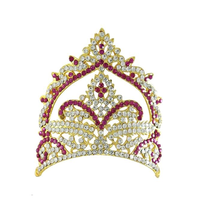 God Ornament God,Goddess Red Stone Crown(or) kireedam