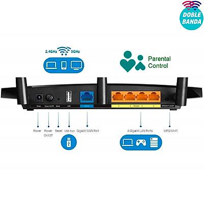 TP-Link Archer AC1200 Dual Band Gigabit Router , C1200 V1