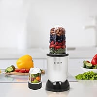 Faber 2-In-1 Sportz Blender Smoothie & Grinding Jar 400 Watts 1 Sipper Cap & 3 Lids, 2 Spill Proof Jars