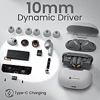 Portronics Twins 32 – TWS Earbuds, 30H Playtime, White. Enjoy seamless connectivity, superior sound quality, and a sleek design. Perfect for music lovers and on-the-go lifestyles.
